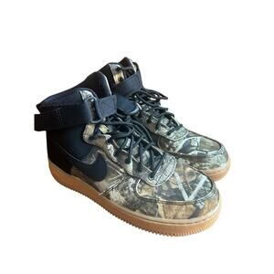 Realtree x Air Force 1 High Brown Camo-AO2410-001. Size:8